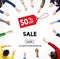 Sale Price Tag Promotion Discount Homepage Concept