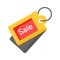 Sale and promotion offer tag vector design, shopping coupon symbol, special offer sign