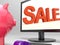 Sale Screen Shows Retail Marketing And Promotion