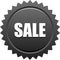 Sale seal stamp badge black