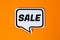Sale shopping offer speech bubble communication concept talking saying