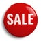 Sale Sign Red Icon Round Symbol