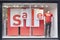 Sale Sign Shop Mall Window Male Mannequin