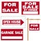 For sale signs collection