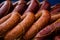 Sale of smoked meat and sausages