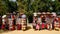 Sale of souvenirs in Seville near Plaza de Espana