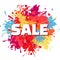 Sale splashes abstract design