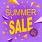 Sale summer price isolated offer