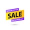 Sale tag. Special offer, big sale, discount, best price, mega sale banner. Shop or online shopping. Sticker, badge, coupon, store