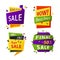 Sale tag or vector labels for price discount