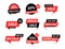 Sale tags collection. Special offer, big sale, discount, best price, mega sale banner set. Shop or online shopping. Sticker, badge