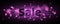 Sale. Text with highlighting. Violet flare bokeh in motion. Celebratory background with purple lights. Footage for the photo