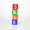 Sale Tower out of Letter Dices