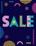 SALE. Trendy geometric font in memphis style of 80s-90s.