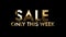SALE only this week - text animation