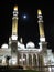 Saleh mosque in the night backlight, Sanaa, Yemen