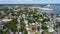 Salem city aerial view, Massachusetts, USA