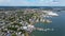 Salem city aerial view, Massachusetts, USA