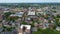 Salem historic center aerial view, Massachusetts, USA