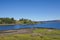 Salen Bay and the Aros Castle ruins on the Isle of Mull