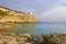 SALENTO. Bay Porto Selvaggio:in the background Dell\'Alto watchtower.ITALY (Puglia).