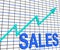 Sales Chart Graph Shows Increasing Profits Trade