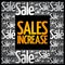 Sales Increase word cloud collage