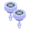 Sales jewelry icon isometric vector. Online auction