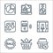 sales line icons. linear set. quality vector line set such as sale, remove from cart, sale, vase, contactless, decrease, increase