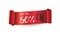 Sales red ribbon banner