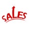 Sales rising stock illustration business