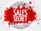 Sales Secret stamp words cloud