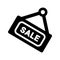 Sales tag, promotion, coupon black icon
