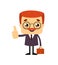 Salesman Boss Guy - Showing a Thumb Up