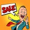 Salesman businessman sale