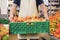 Salesman Carrying Apples In Crate At Grocery Store