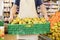 Salesman Carrying Pears In Crate At Grocery Store