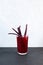 Salgam or fermented beet juice. Popular Turkish drink. Traditional beverage made with water, purple carrot or turnip juice.