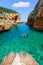 SAlgar beach Cala Rafalet in Menorca at Balearic Islands