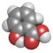 Salicylic acid molecule. Used in cosmetics, in dermatological medicines, etc