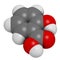 Salicylic acid molecule. Used in cosmetics, in dermatological medicines, etc