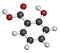 Salicylic acid molecule. Used in cosmetics, in dermatological medicines, etc