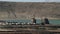 Salinas de Janubio lagoon with two buildings