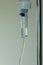 Saline drip medical, Dripping of IV solution, Intravenous therapy for patient in hospital