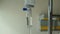 Saline drip medical, video dripping of IV solution, Intravenous therapy for patient in hospital that delivers fluids directly into