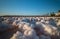 Saline evaporation ponds