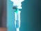 saline IV drip for patient and Infusion pump in hospital