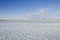 Saline lagoon with mountain San Pedro de Atacama