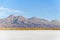 Saline lagoon with mountain San Pedro de Atacama