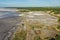 Saline lagoon in Pampas Landscape, La Pampa